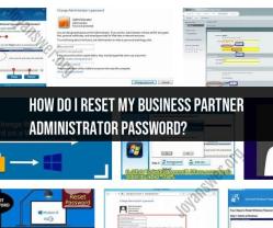 Resetting Your Business Partner Administrator Password