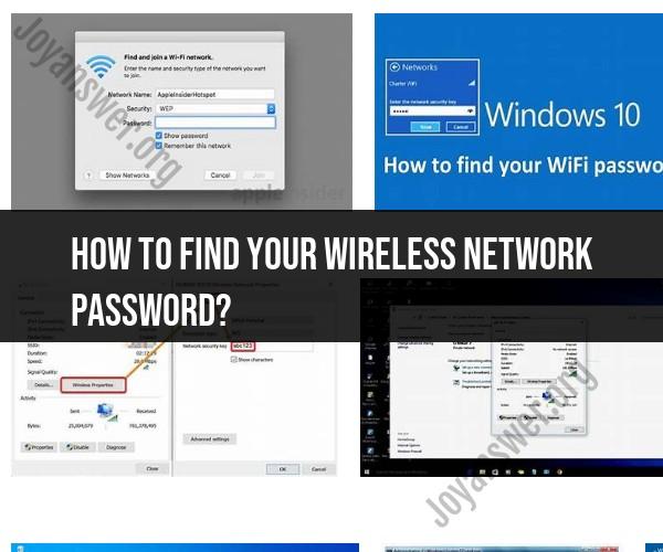 Retrieving Your Wireless Network Password