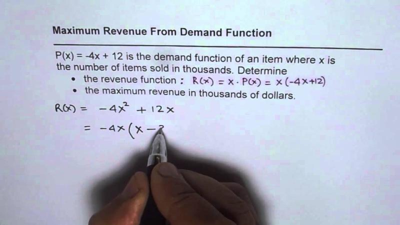 Revenue Function in Calculus: Understanding its Significance