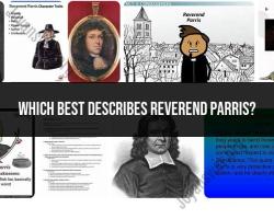 Reverend Parris: A Description of the Character's Traits