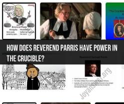 Reverend Parris' Source of Power in the Crucible