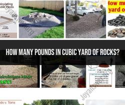 Rocks by the Yard: Calculating Weight and Quantity
