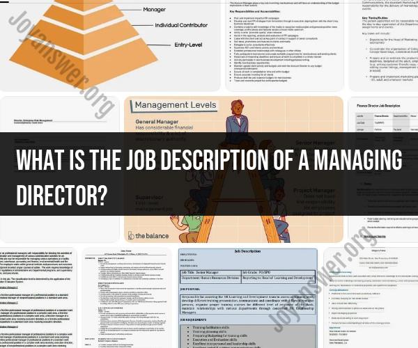 Role and Responsibilities of a Managing Director