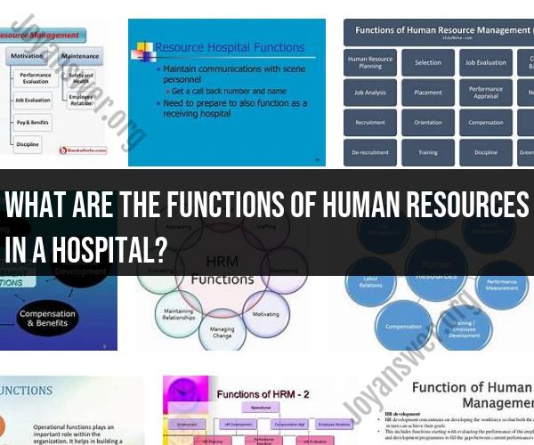 Role of Human Resources in a Hospital Setting