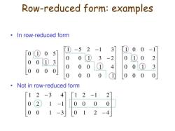 Row Reduced Form: Understanding Linear Algebra Concepts