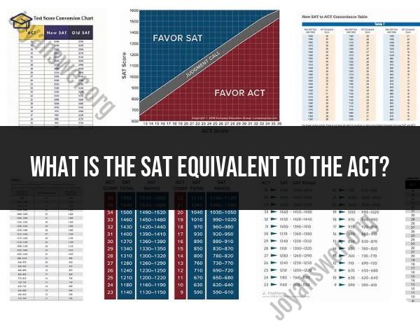 SAT vs. ACT: Understanding the Equivalency