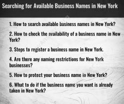 Searching for Available Business Names in New York