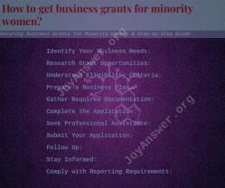 Securing Business Grants for Minority Women: A Step-by-Step Guide