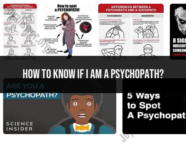 Self-Evaluation: How to Determine if You Exhibit Psychopathic Traits
