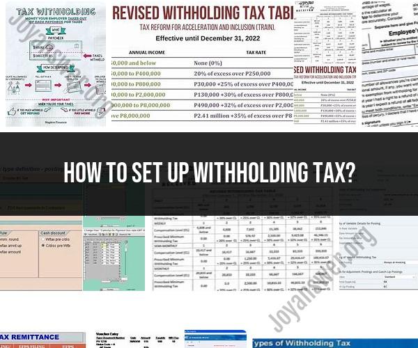 Setting Up Withholding Tax: Employer Taxation Guide