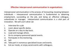 Significance of Interpersonal Communication: Key Insights
