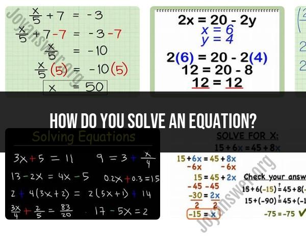 Solving Equations: Step-by-Step Guide