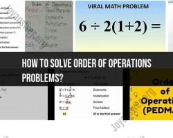 Solving Order of Operations Problems: Strategies