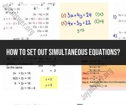 Solving Simultaneous Equations: Step-by-Step Guide