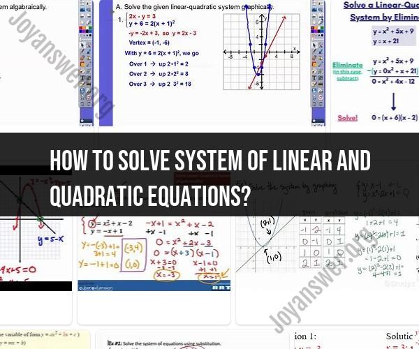 Solving Systems of Linear and Quadratic Equations: Problem Solution