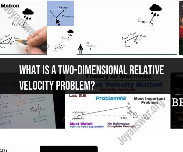 Solving Two-Dimensional Relative Velocity Problems