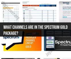 Spectrum Gold Package Channel Selection: What's Included