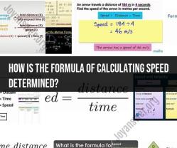 Speed Formula: Understanding How to Calculate Speed