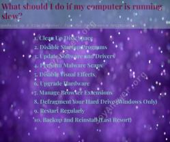 Speeding Up a Slow Computer: Tips for Performance Optimization