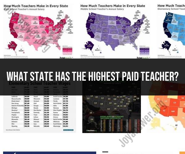 States with the Highest Teacher Salaries: Which State Pays the Most?