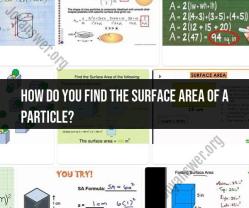 Surface Area of Particles: Measurement and Significance