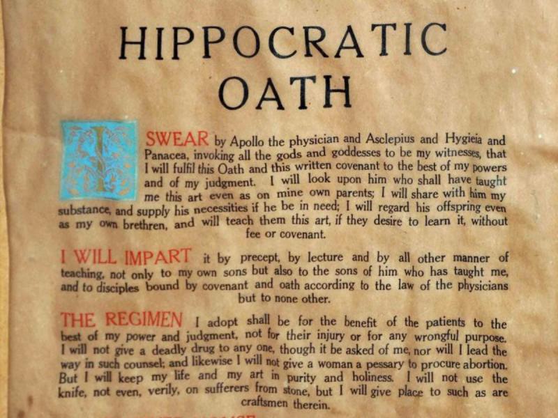 Swearing to Heal: The Importance of the Hippocratic Oath for Doctors