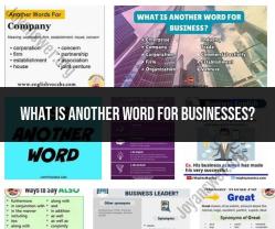 Synonyms for "Businesses"