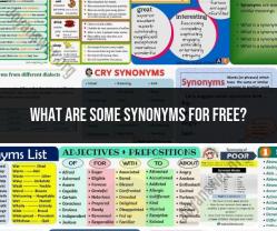 Synonyms for "Free": Expanding Your Vocabulary