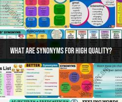Synonyms for High Quality: Exploring Similar Terms