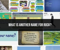 Synonyms for Rock: Exploring Alternative Names