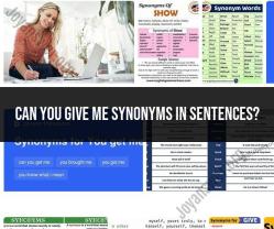 Synonyms in Sentences: Enhancing Vocabulary