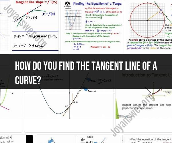 Tangent Line of a Curve: Calculus Concepts and Practical Application