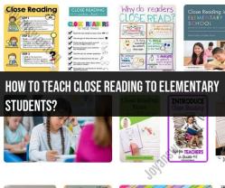 Teaching Close Reading to Elementary Students: Effective Strategies