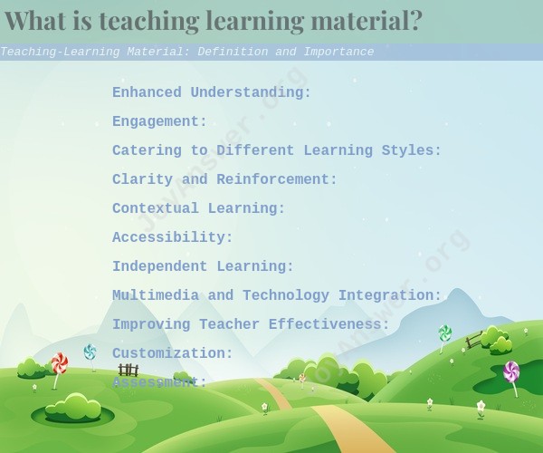 Teaching-Learning Material: Definition and Importance