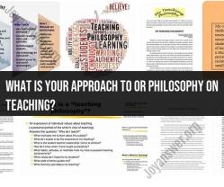 Teaching Philosophy: Principles and Approach