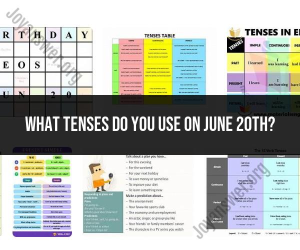 Tense Usage on June 20th: Temporal Considerations