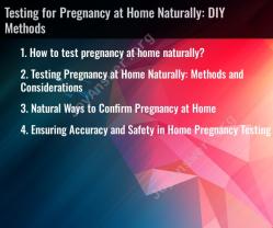Testing for Pregnancy at Home Naturally: DIY Methods