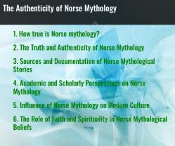 The Authenticity of Norse Mythology