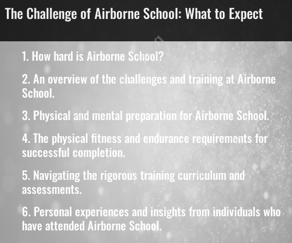 The Challenge of Airborne School: What to Expect