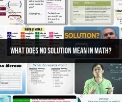The Concept of "No Solution" in Mathematics