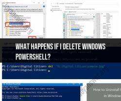 The Consequences of Deleting Windows PowerShell