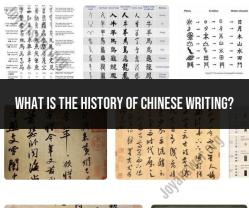 The Evolution of Chinese Writing: A Historical Overview