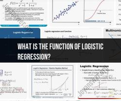 The Function of Logistic Regression in Statistics