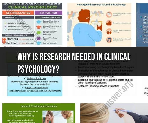 The Importance of Research in Clinical Psychology