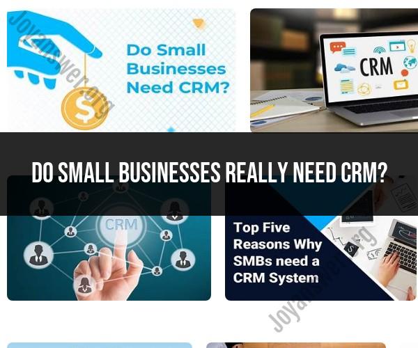 The Need for CRM in Small Businesses: Benefits and Applications