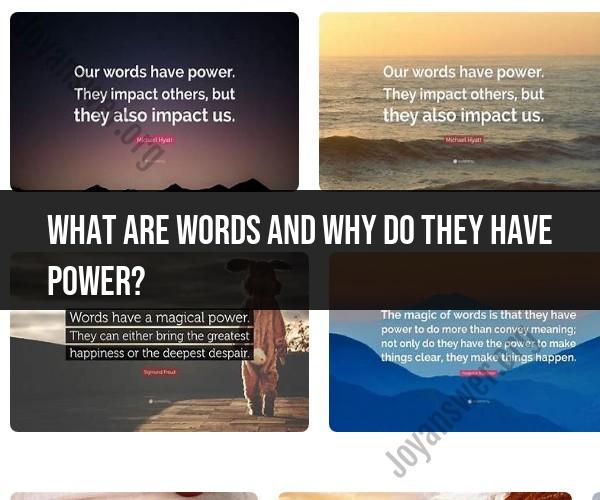 The Power of Words: Influence and Expression