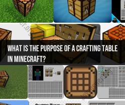 The Role of the Crafting Table in Minecraft
