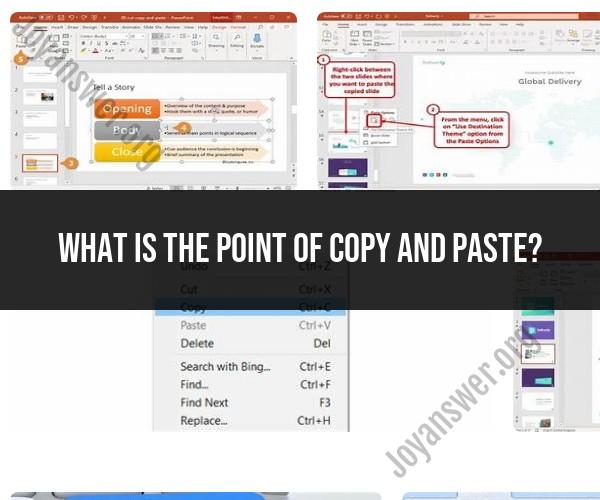 The Significance of Copy and Paste: A Digital Tool