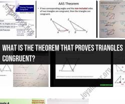 Theorems for Proving Triangle Congruence