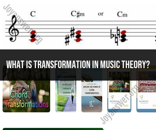 Transformation in Music Theory: Concepts and Applications